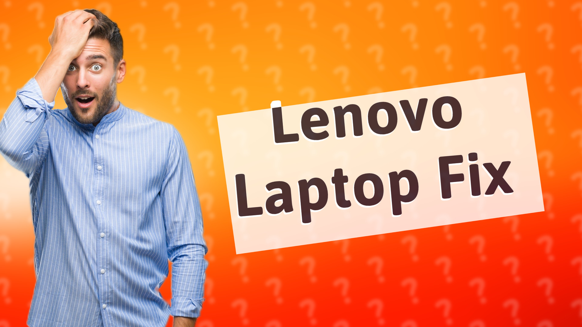 Lenovo Laptop Fix