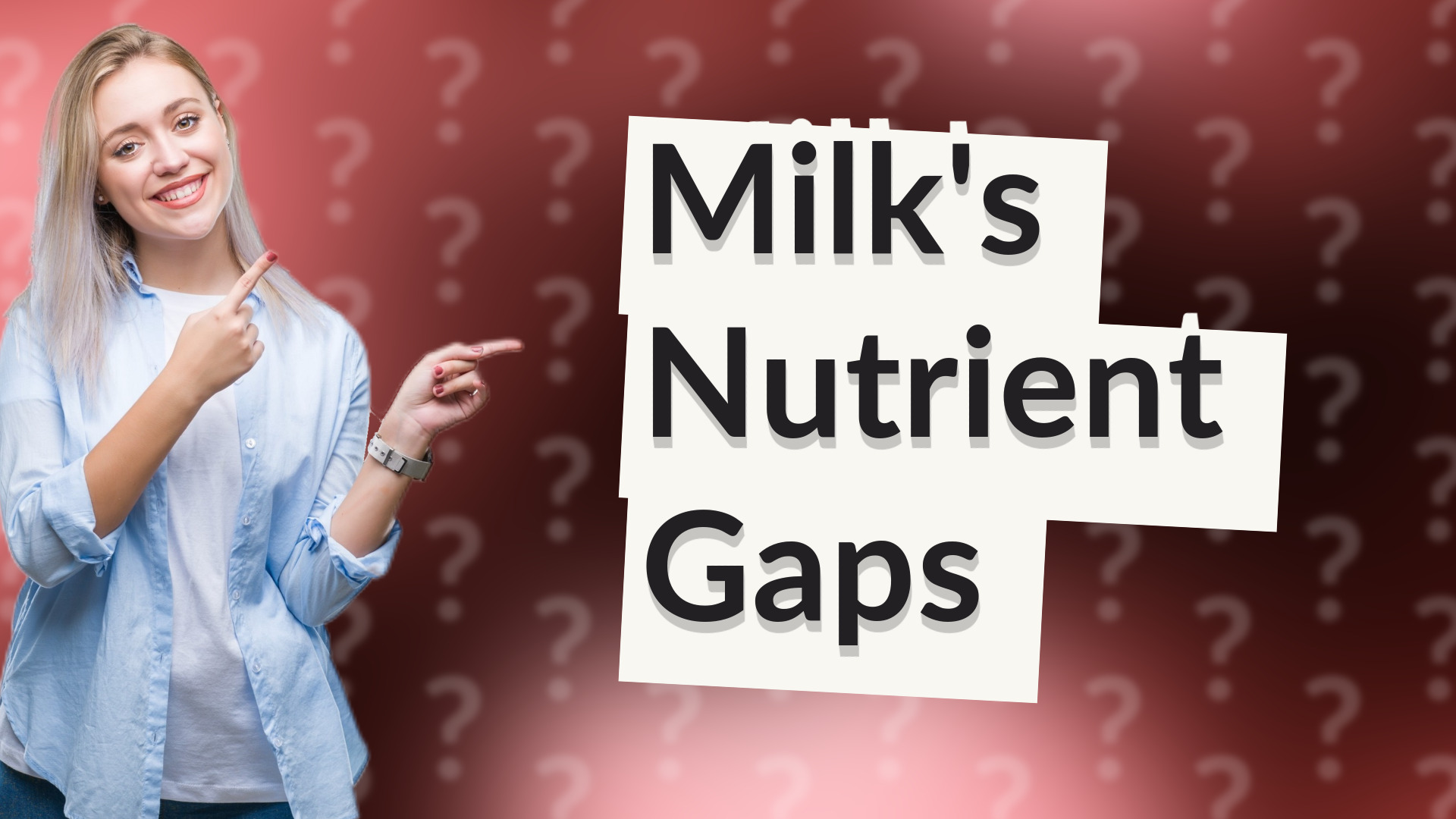 Milk's Nutrient Gaps
