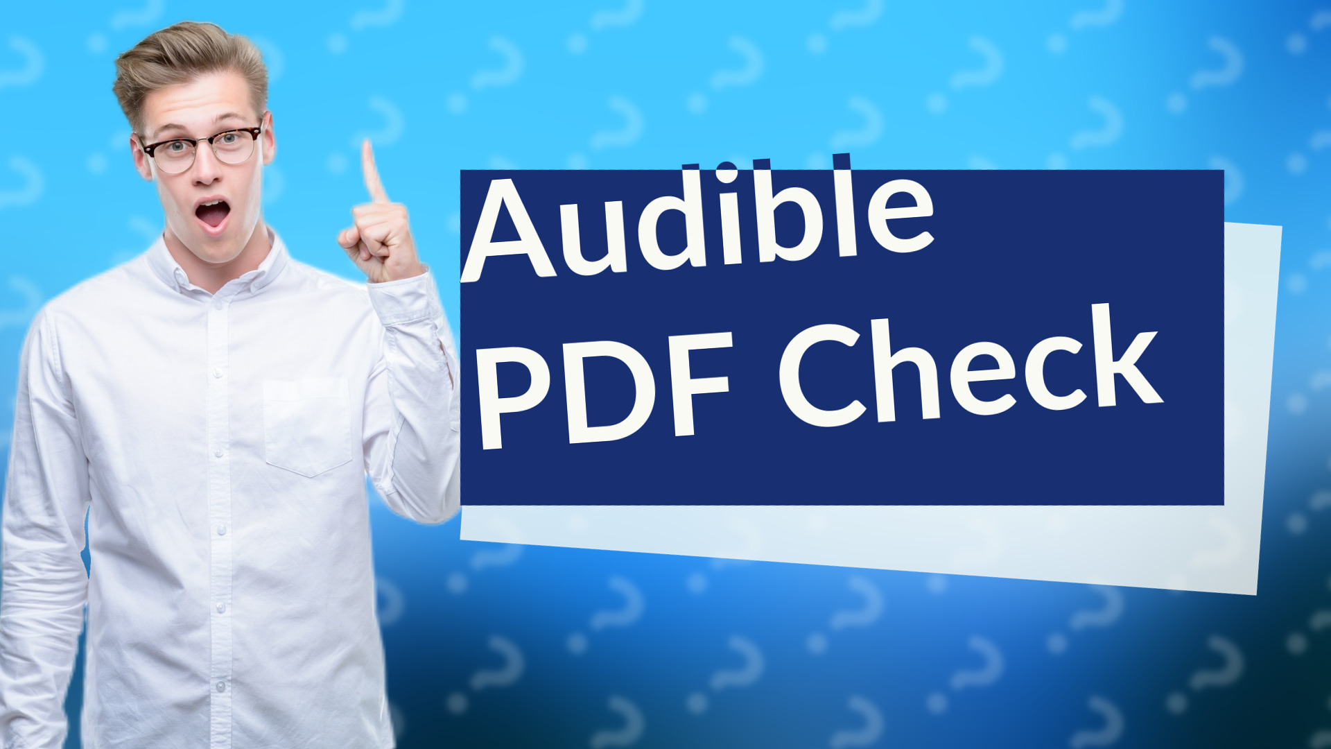 Audible PDF Check