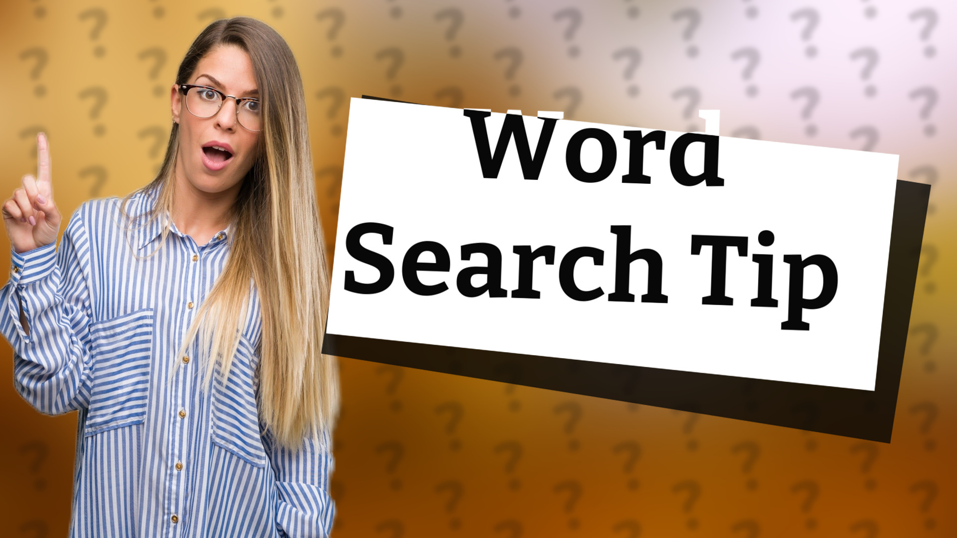Word Search Tip