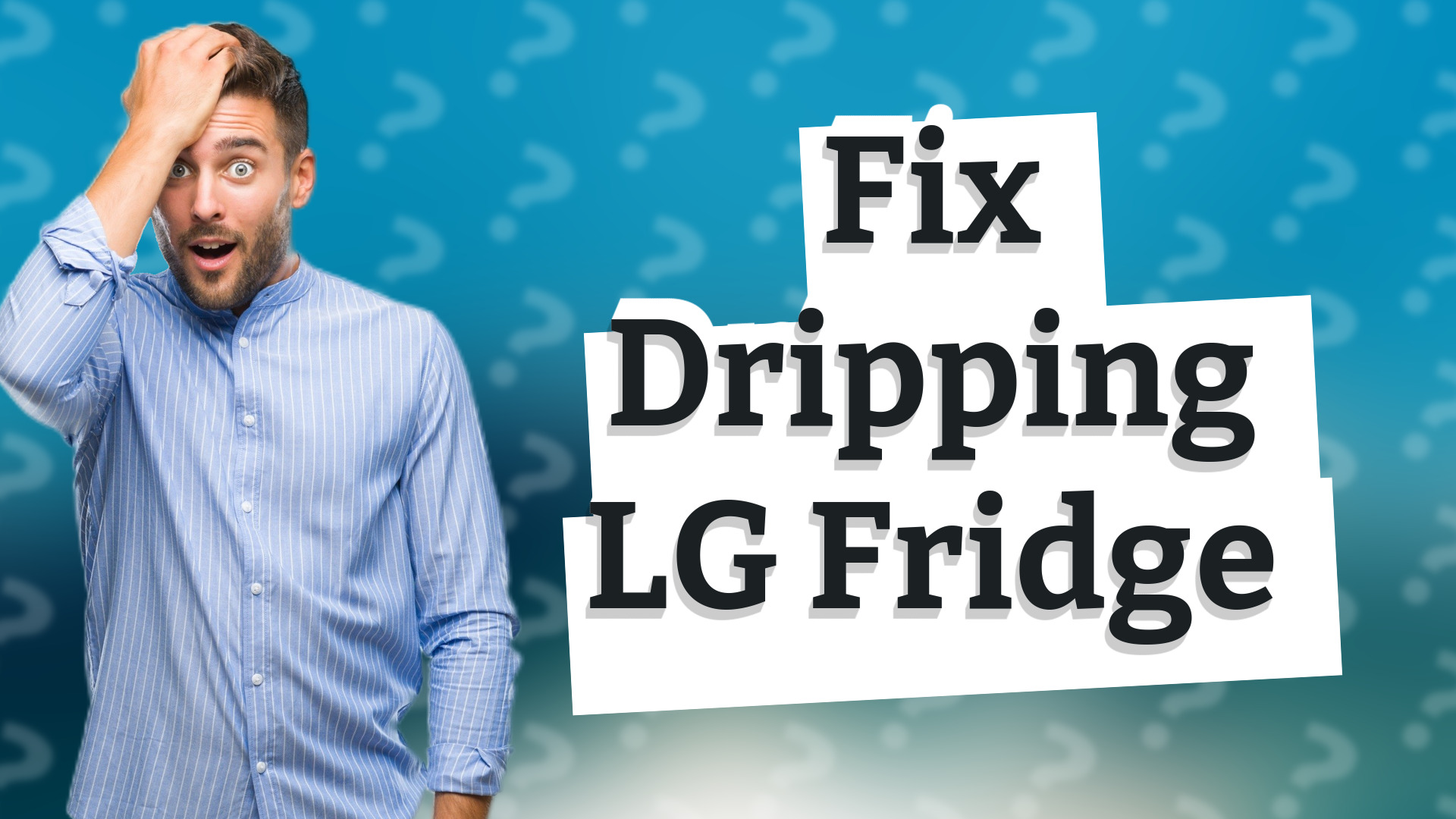 Fix Dripping LG Fridge