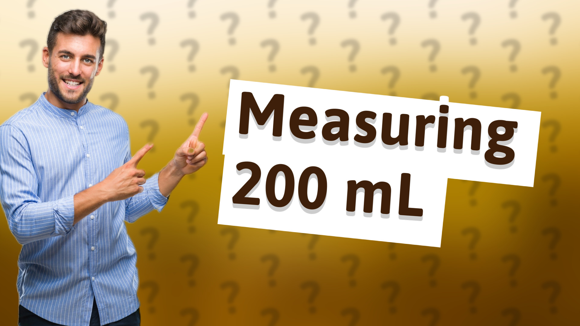Measuring 200 mL