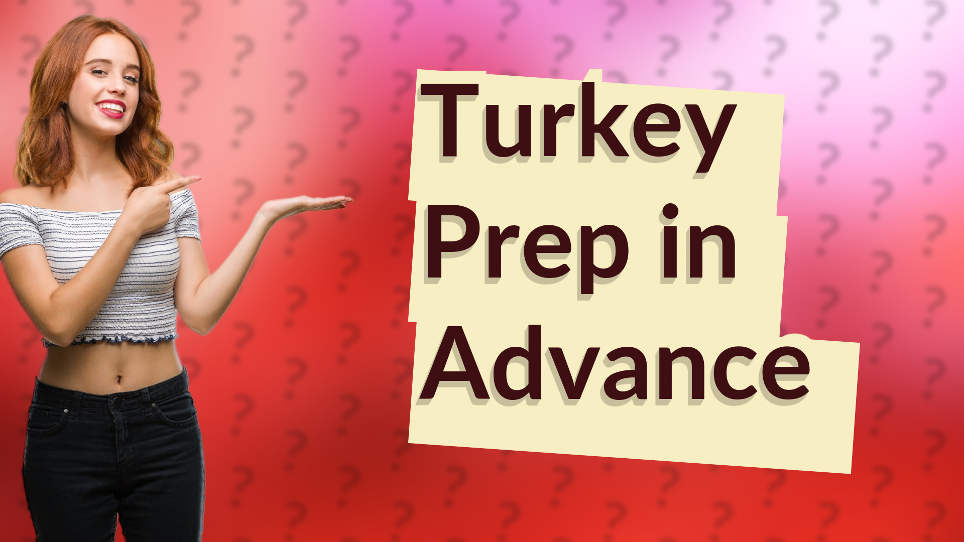 Turkey Prep in Advance