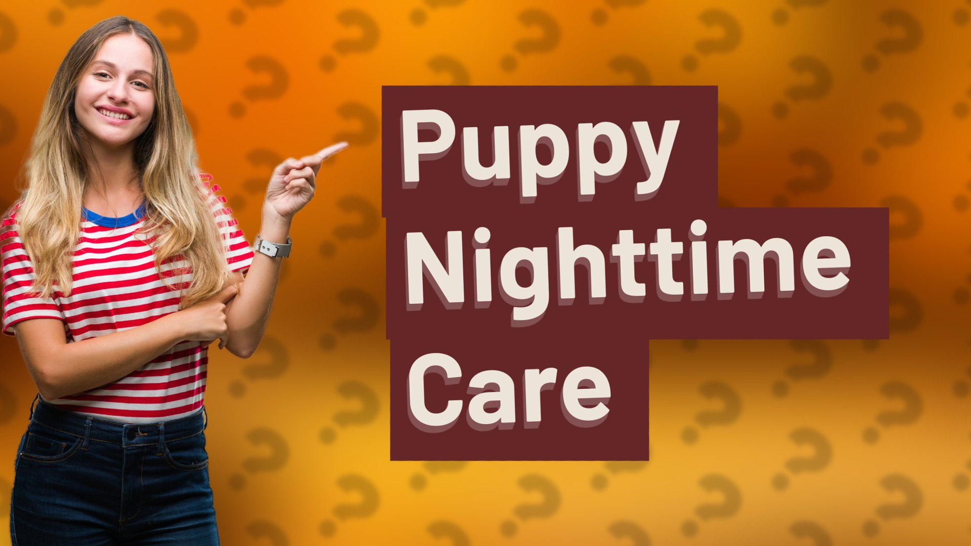 Puppy Nighttime Care