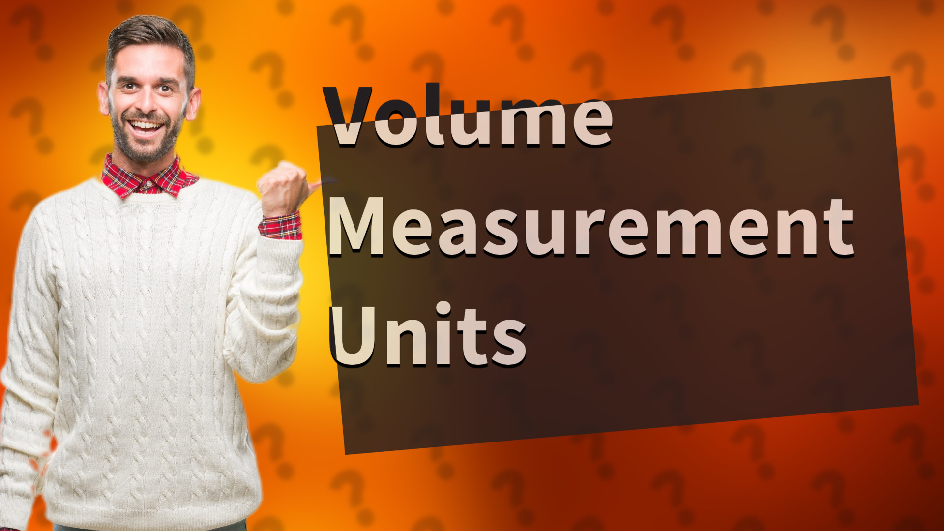 Volume Measurement Units