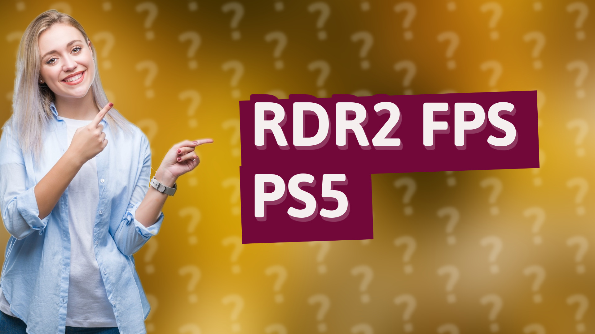 RDR2 FPS PS5
