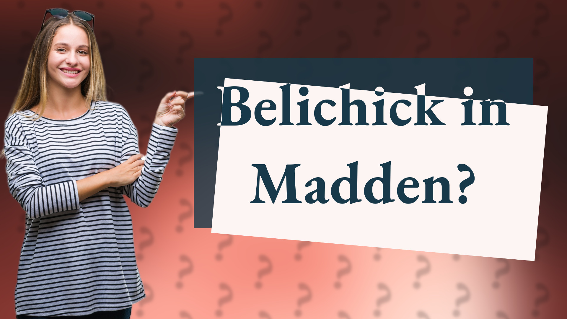 Belichick in Madden?