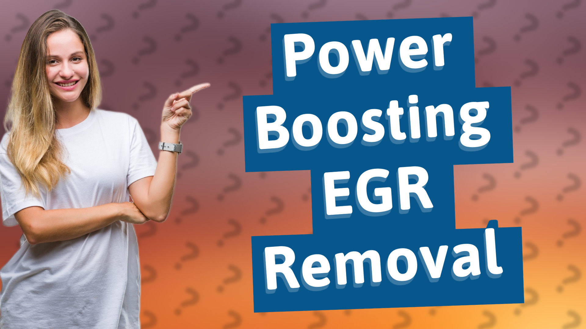 Power Boosting EGR Removal