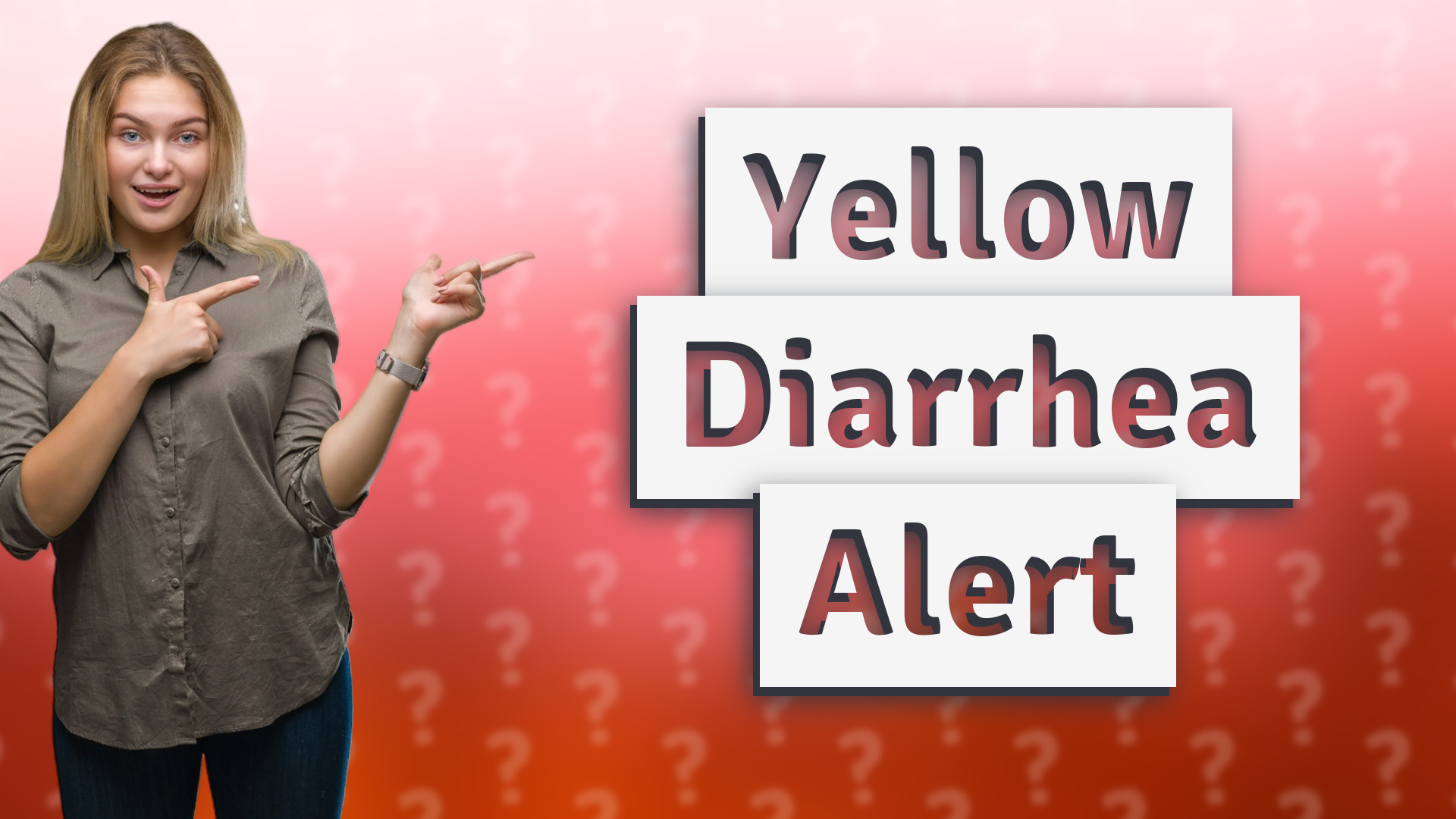 Yellow Diarrhea Alert