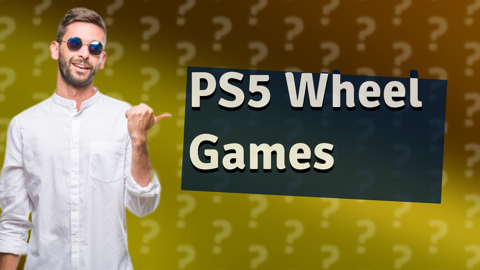 PS5 Wheel Games