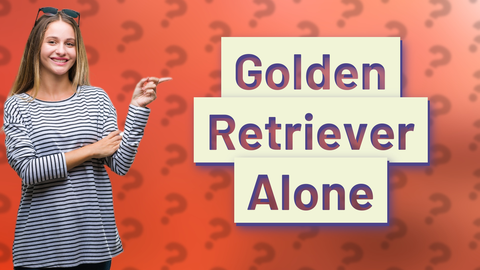 Golden Retriever Alone