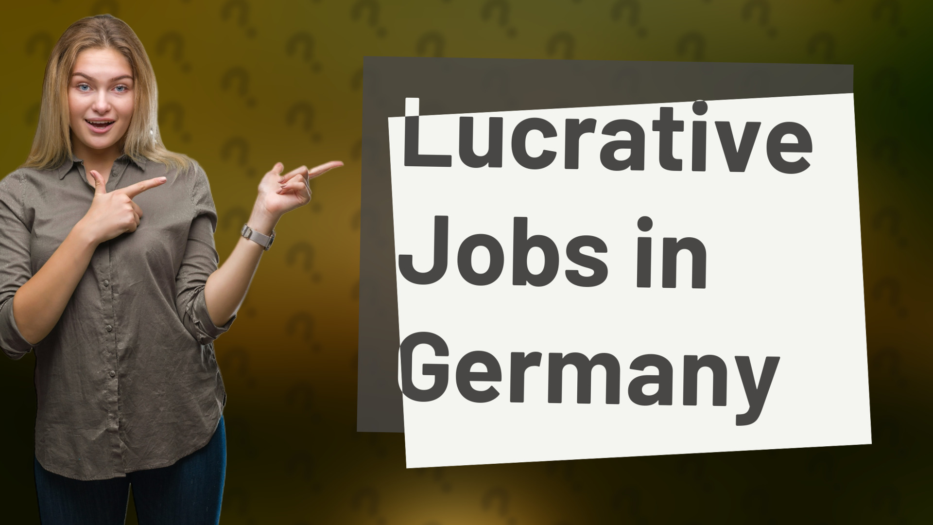 Lucrative Jobs in Germany