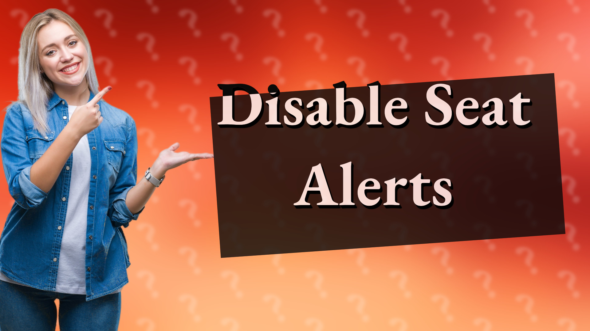 Disable Seat Alerts