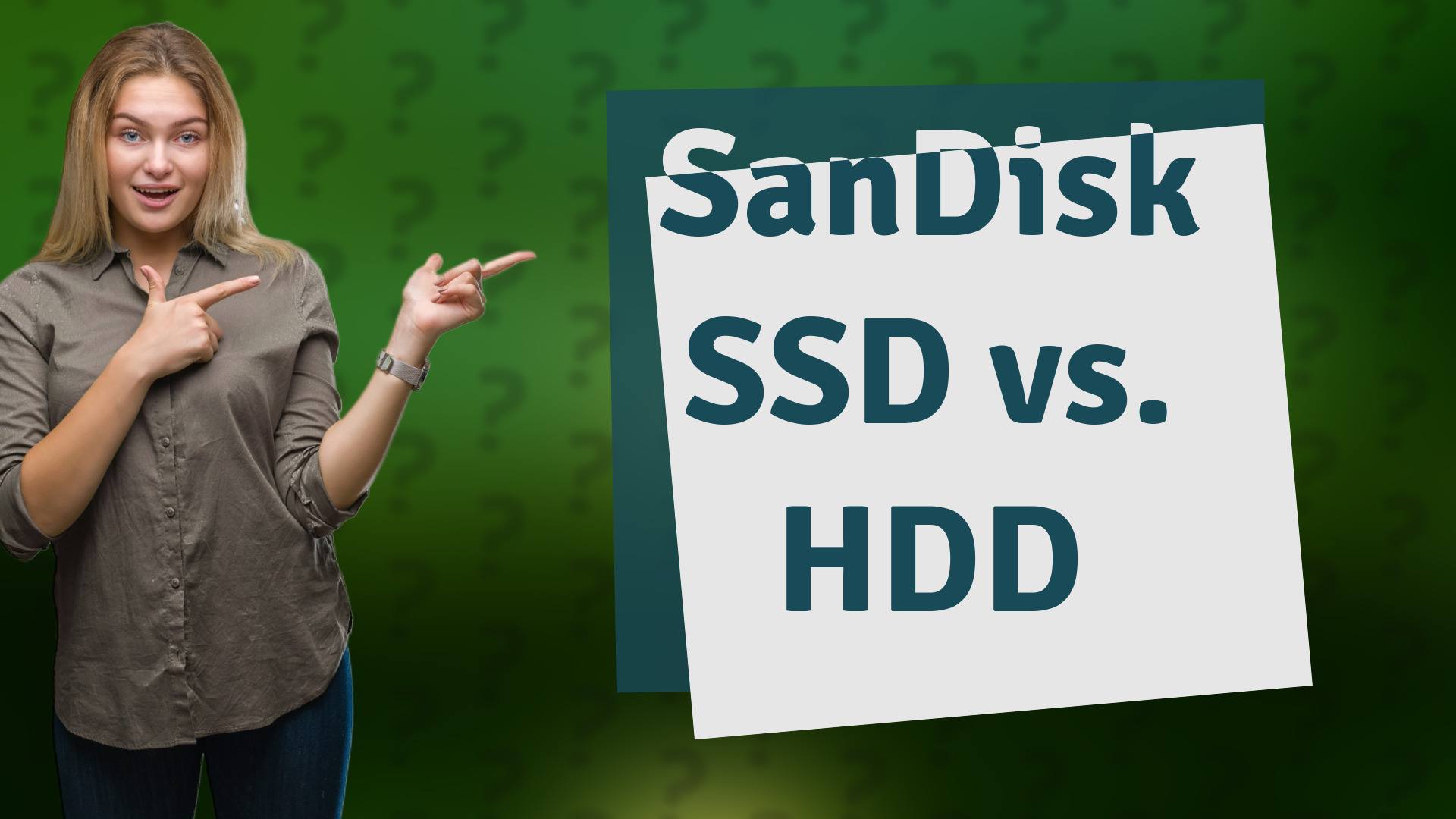 SanDisk SSD vs. HDD