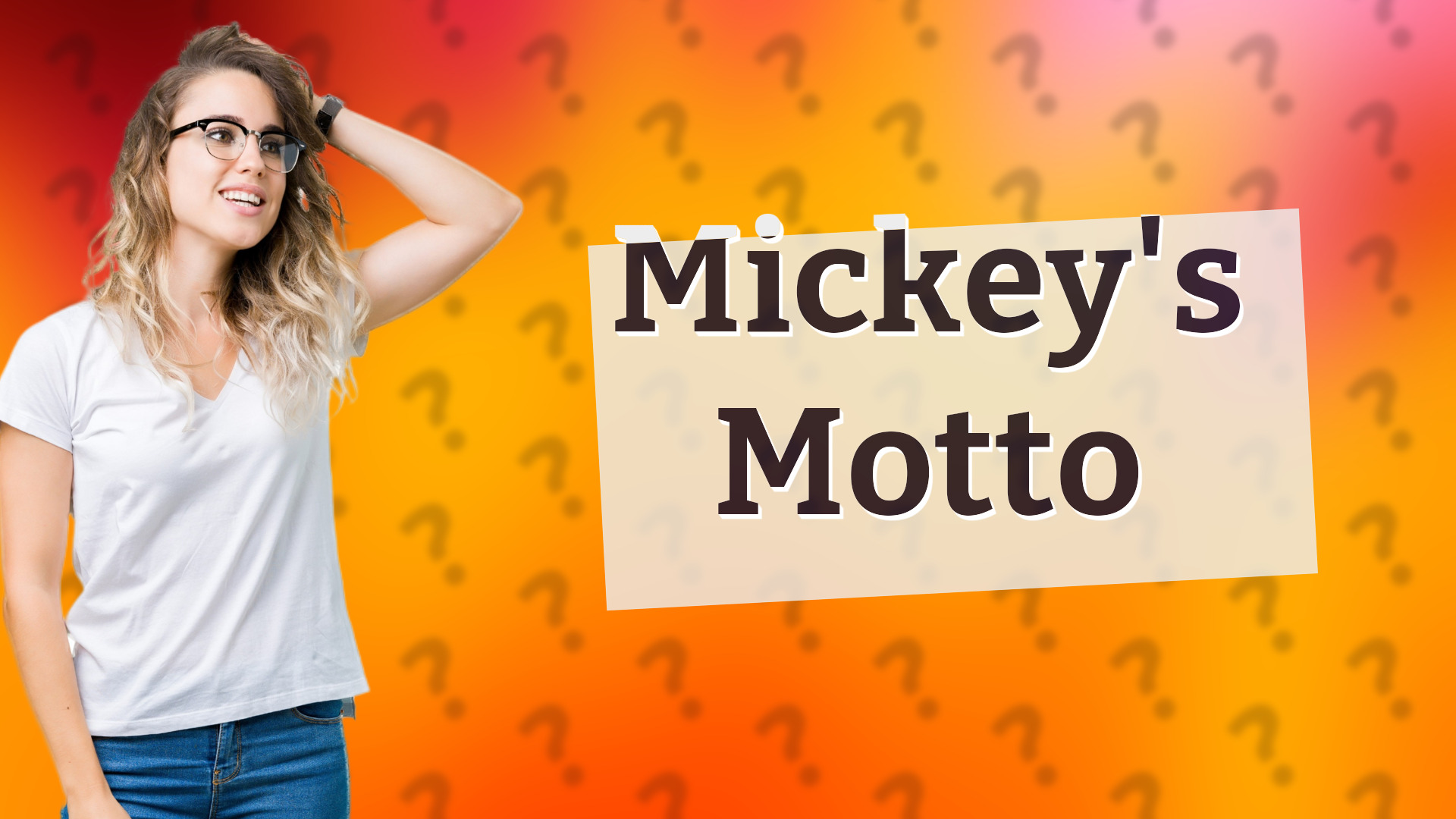 Mickey's Motto