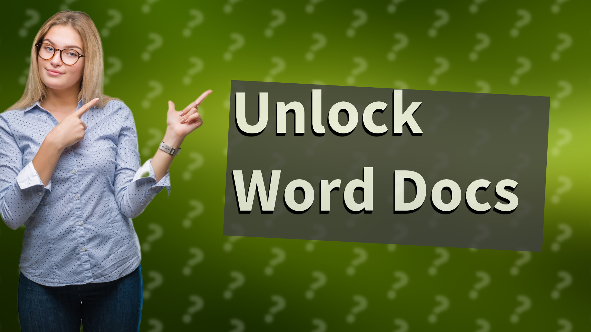 Unlock Word Docs