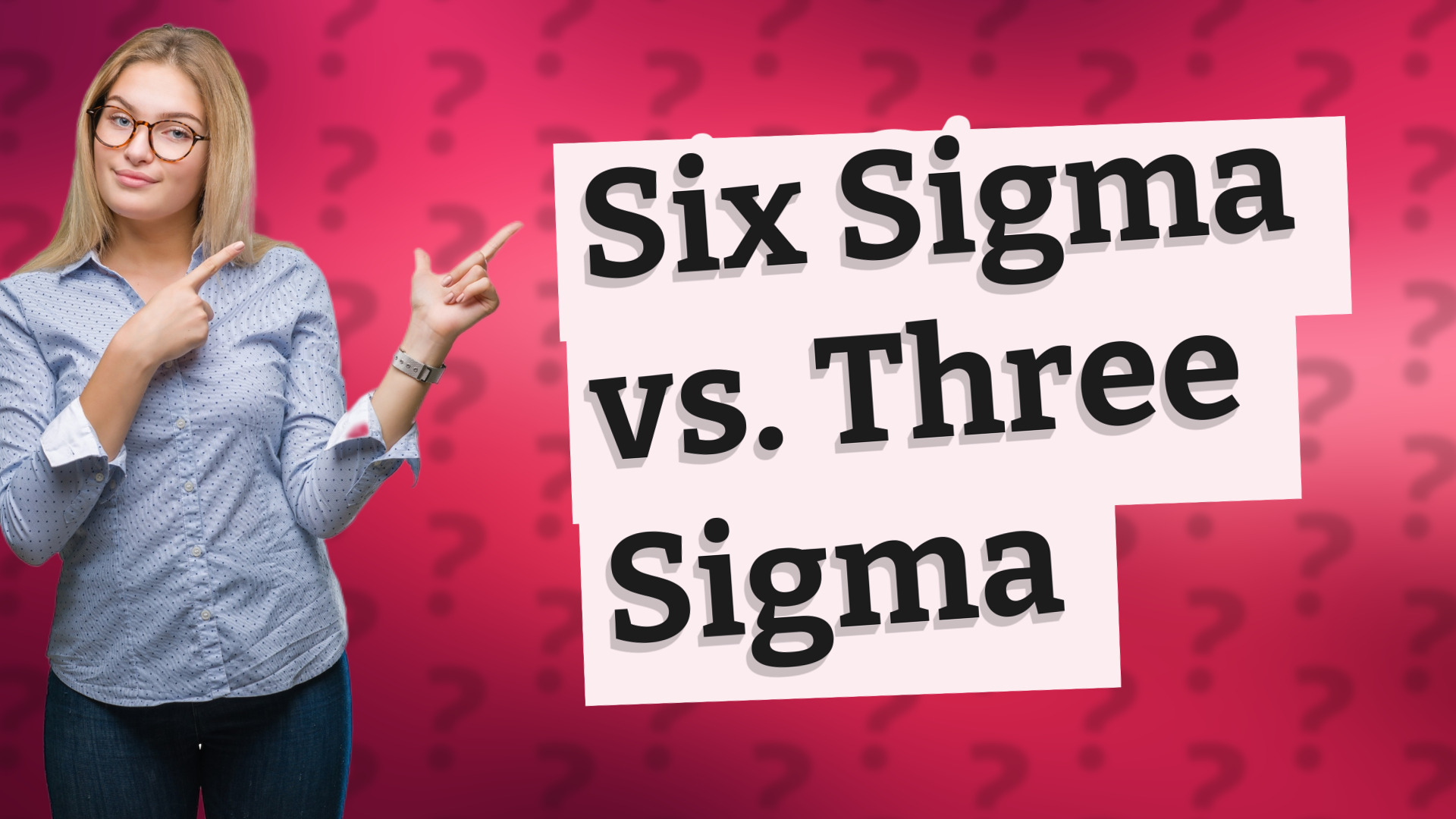 Six Sigma vs. Three Sigma
