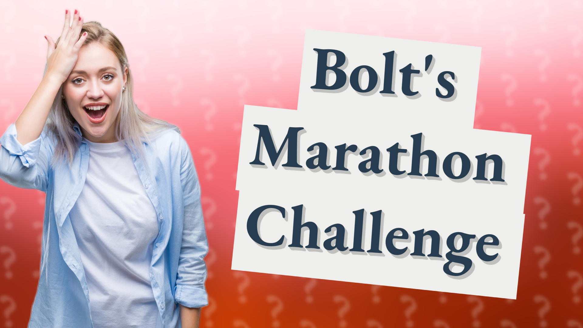 Bolt's Marathon Challenge