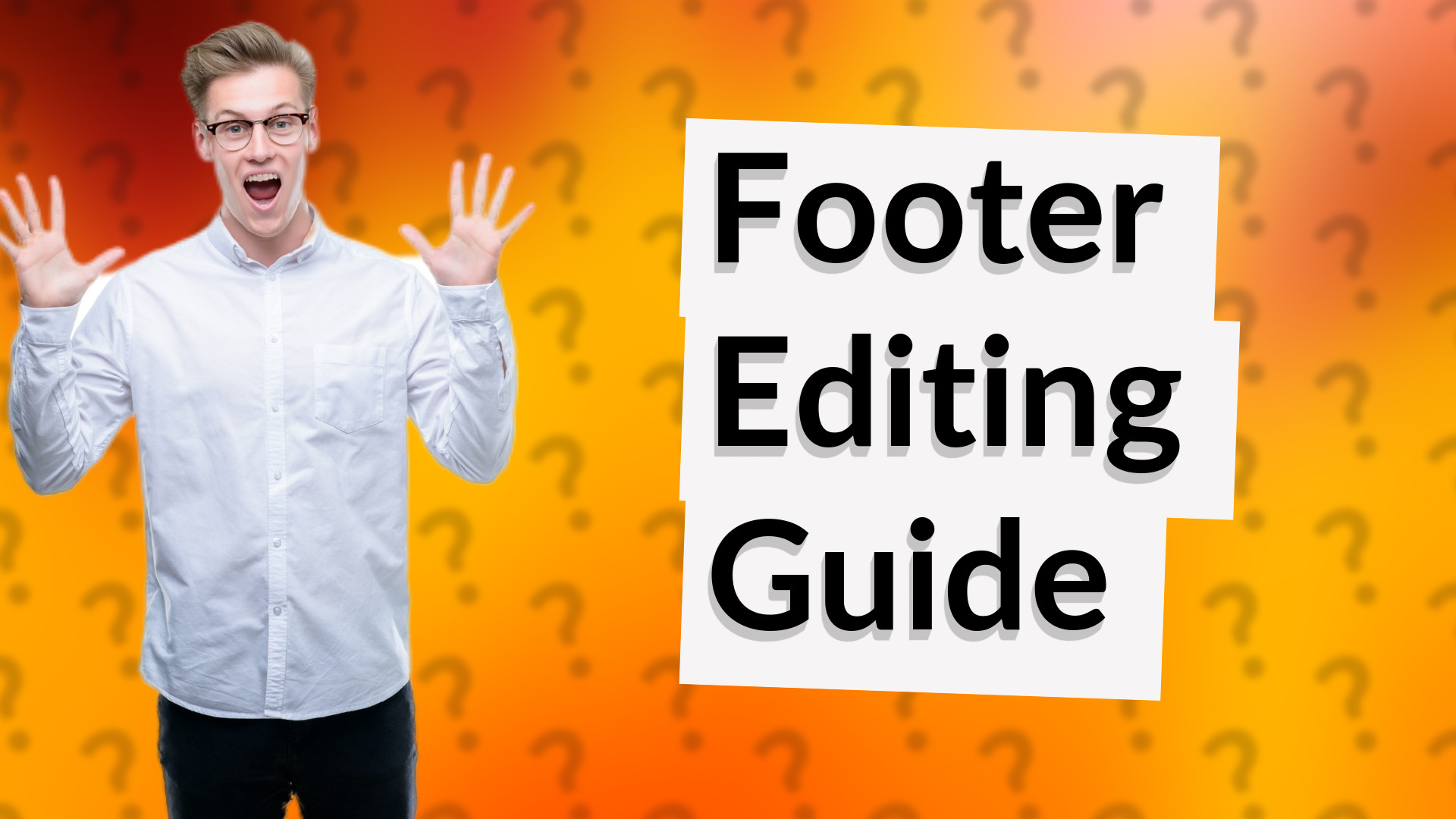 Footer Editing Guide