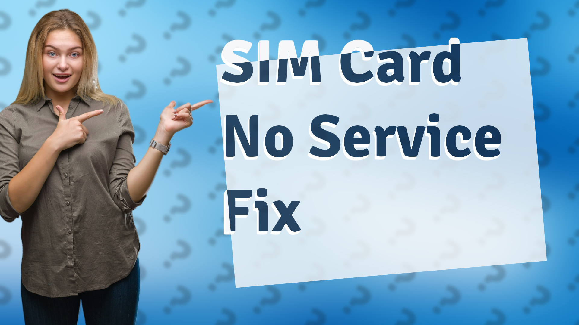 SIM Card No Service Fix