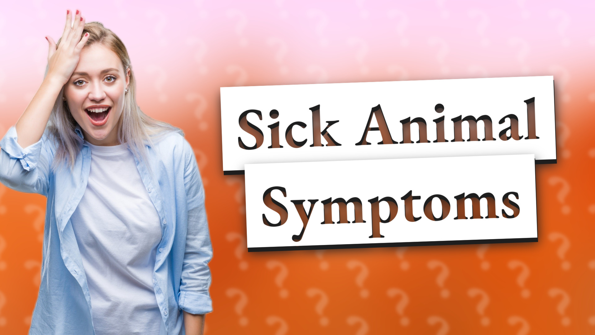 Sick Animal Symptoms