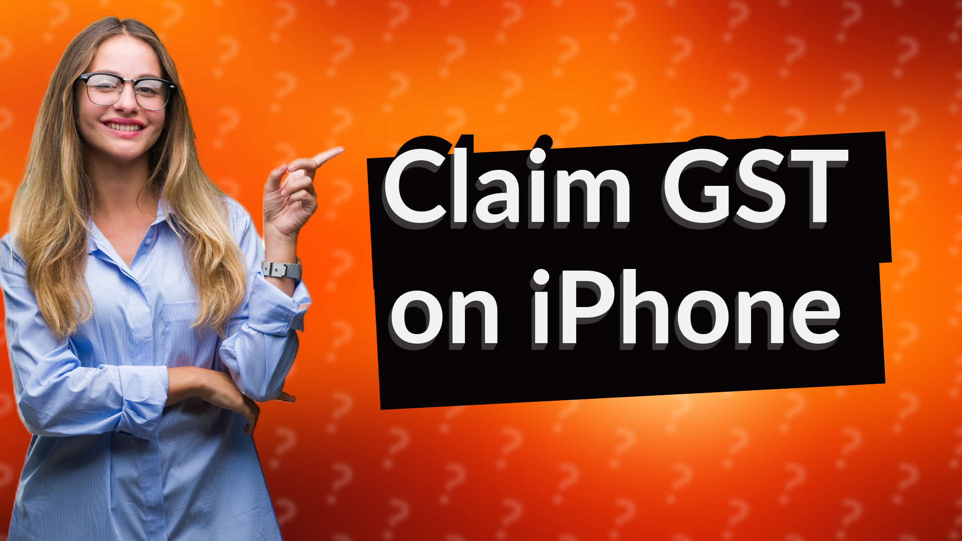 Claim GST on iPhone