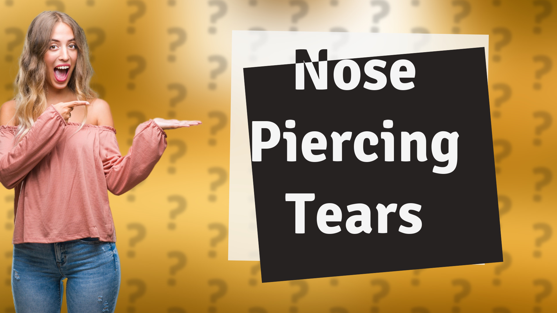 Nose Piercing Tears
