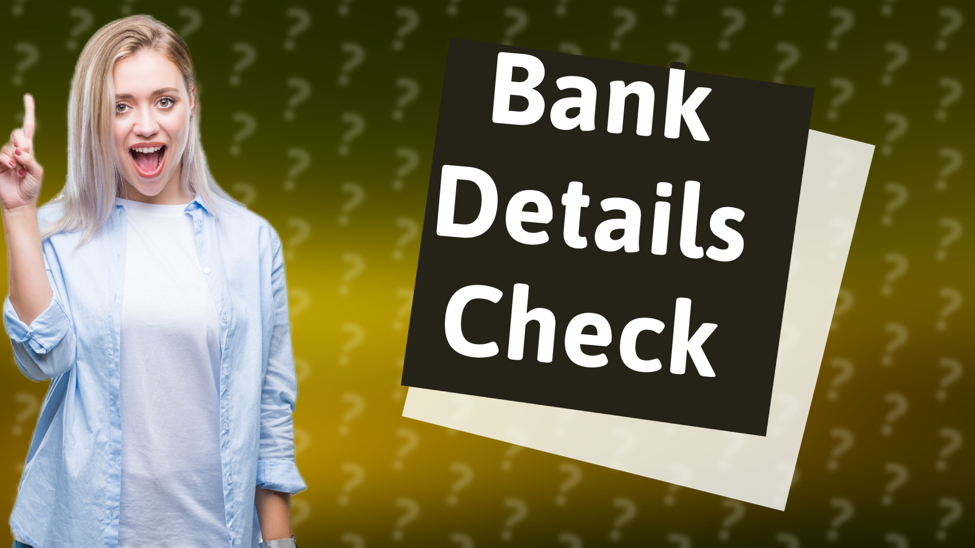 Bank Details Check