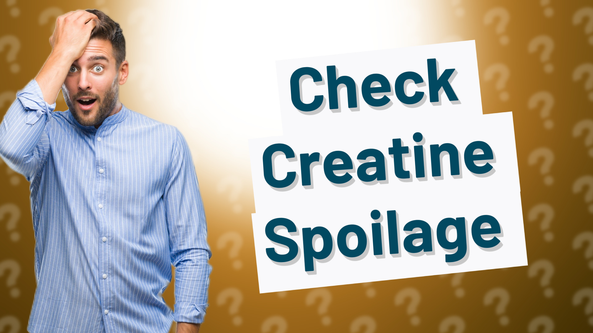 Check Creatine Spoilage