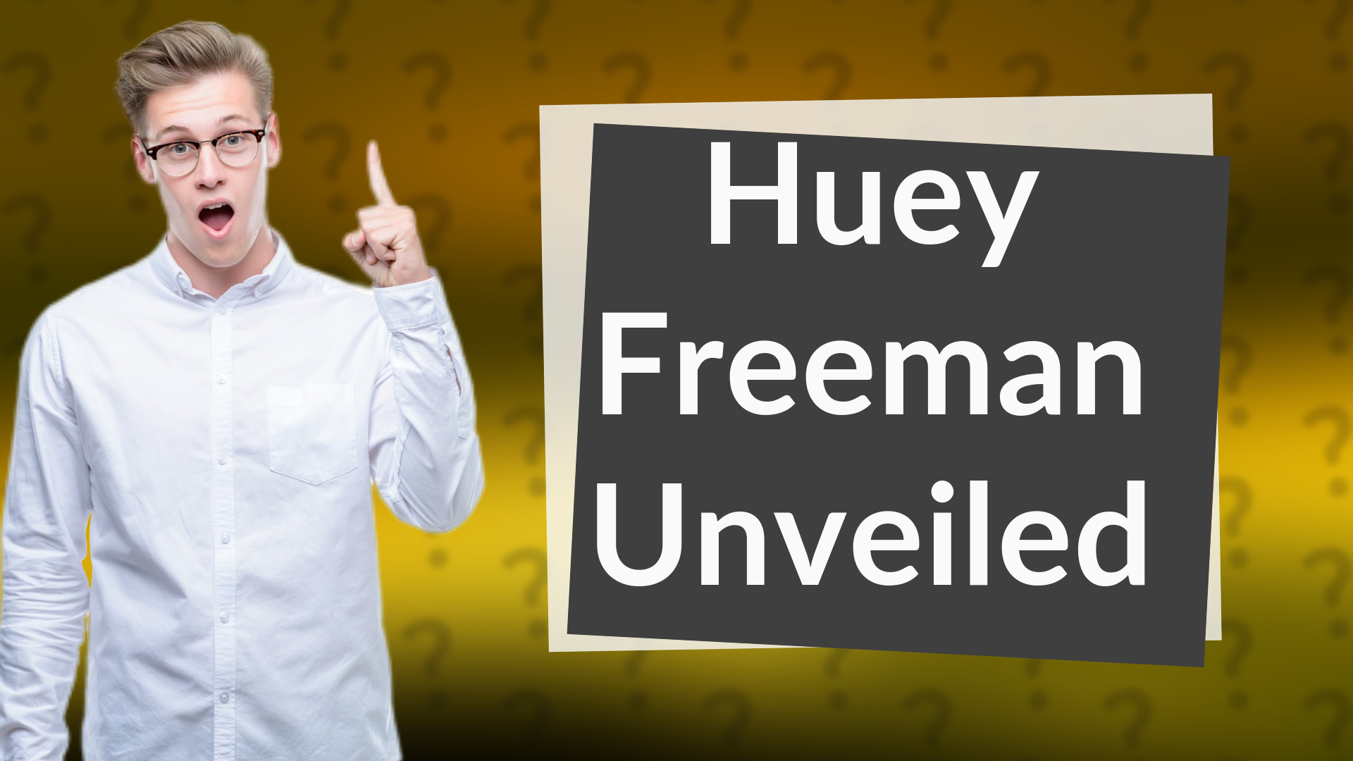Huey Freeman Unveiled