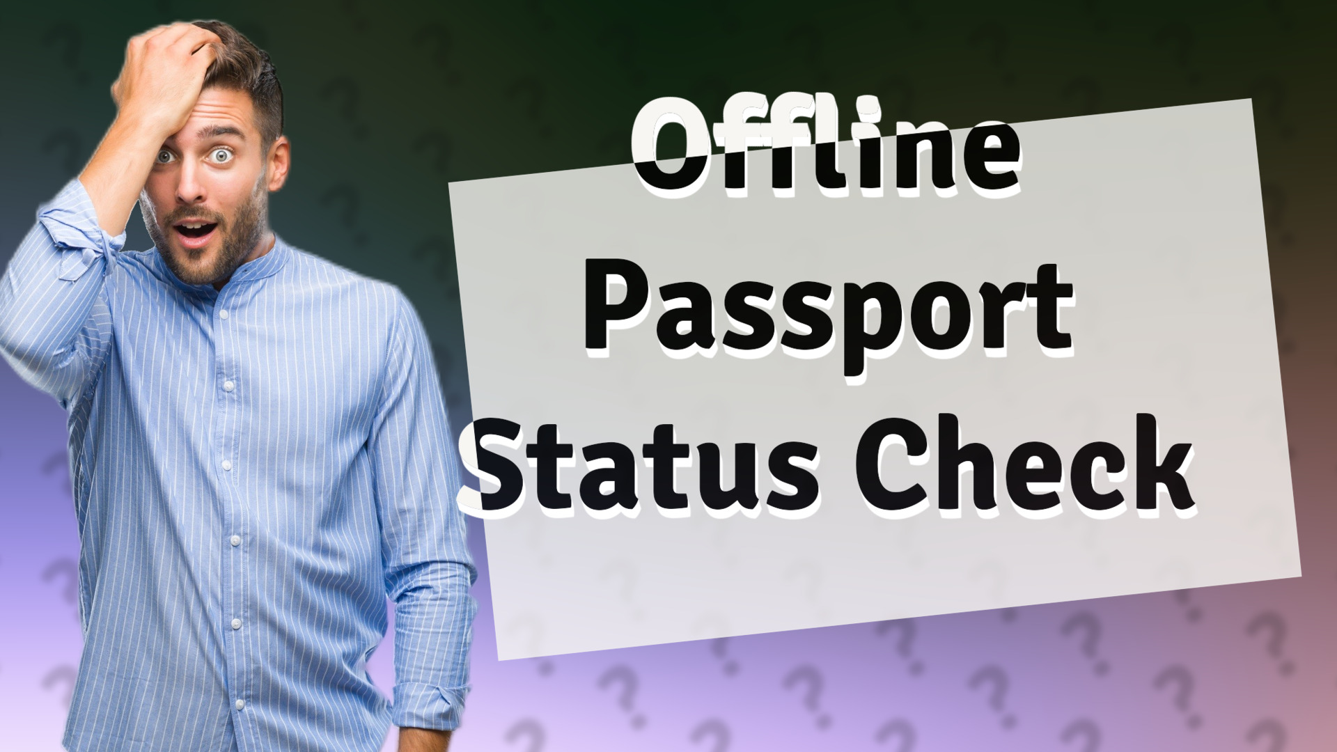 Offline Passport Status Check
