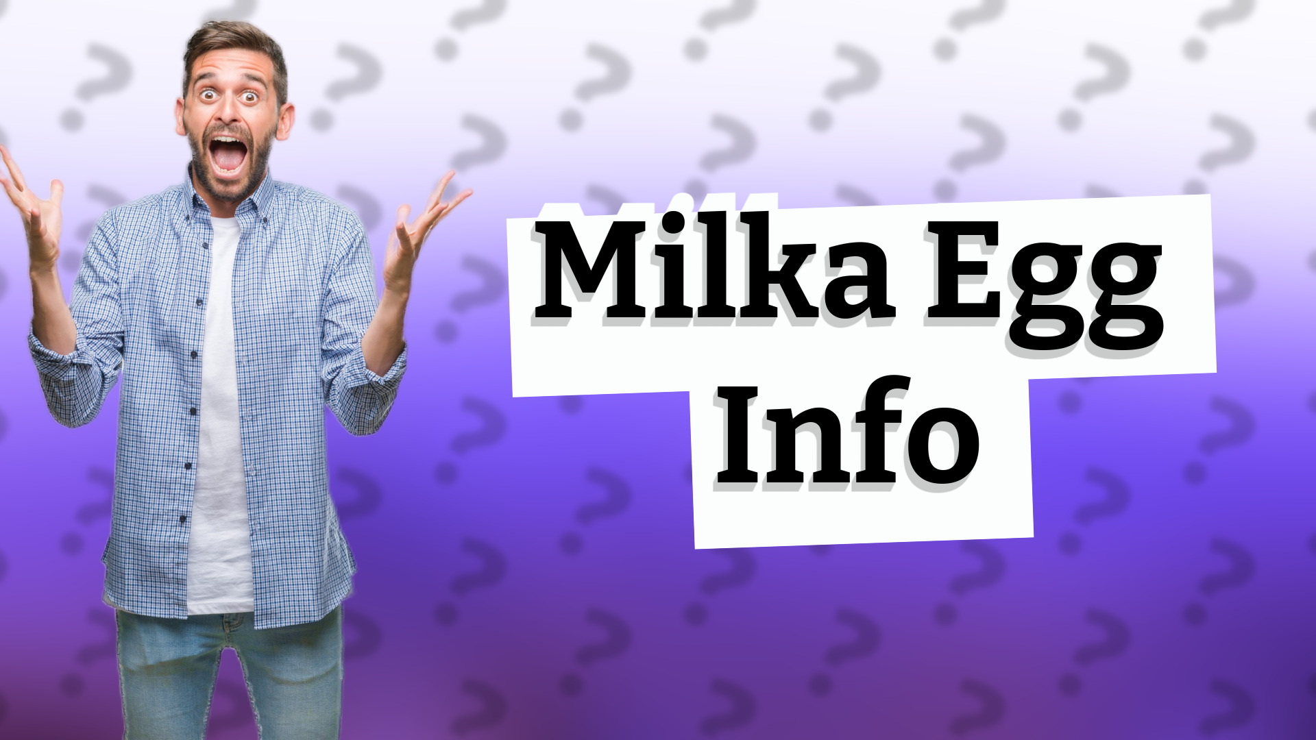 Milka Egg Info