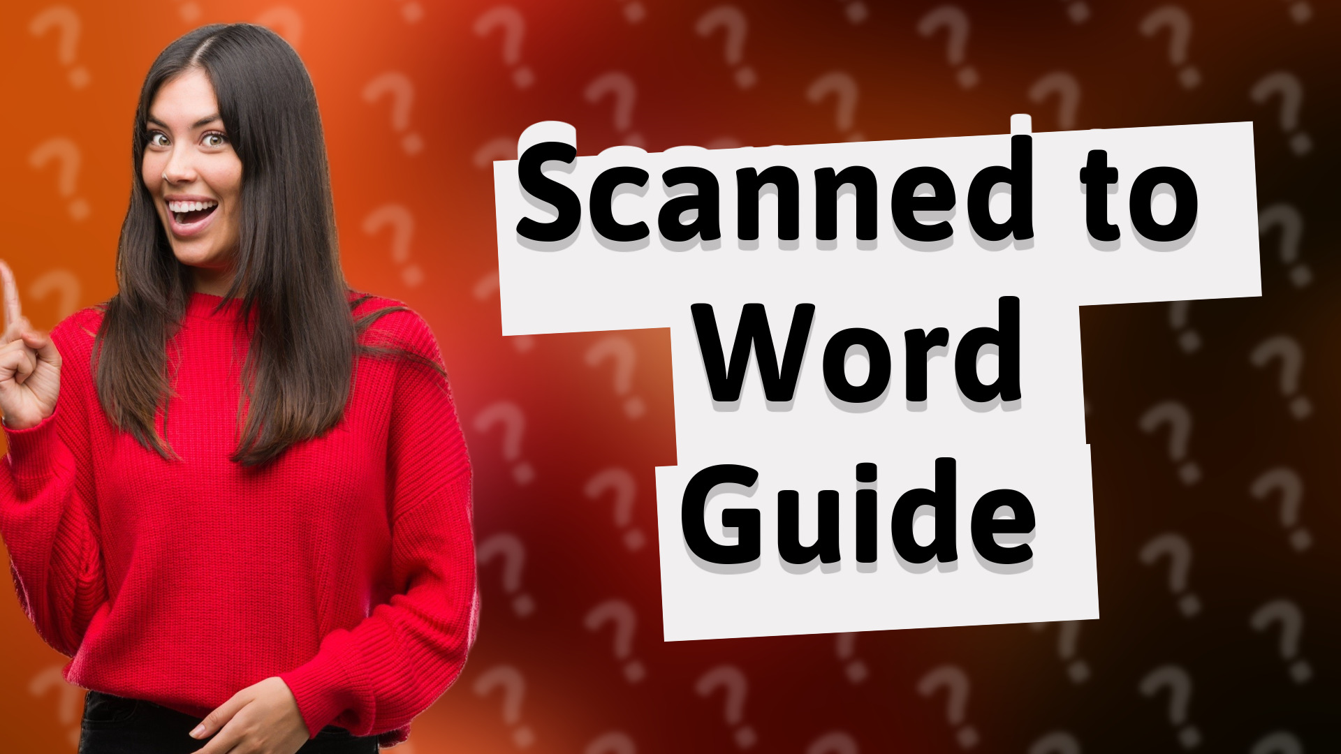 Scanned to Word Guide