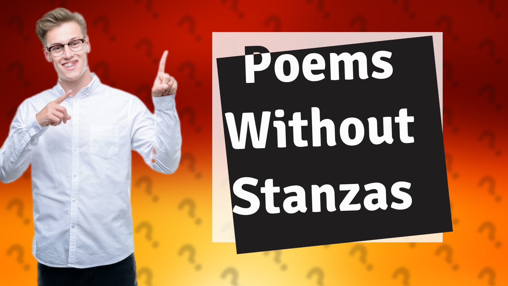 Poems Without Stanzas