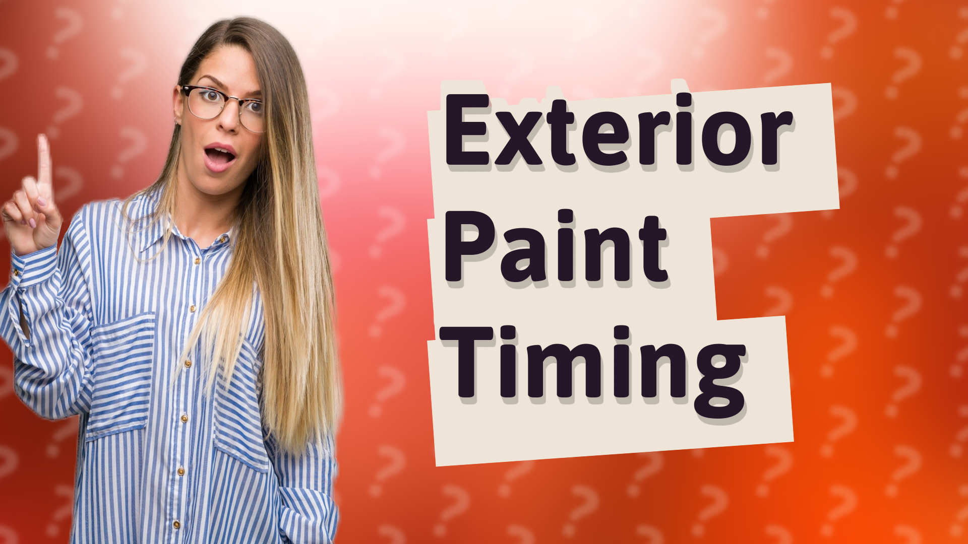 Exterior Paint Timing