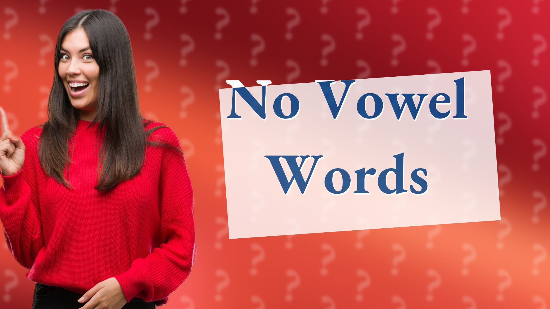 No Vowel Words
