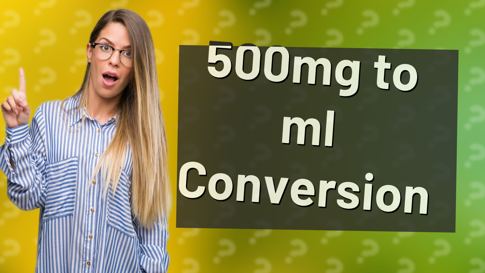 500mg to ml Conversion