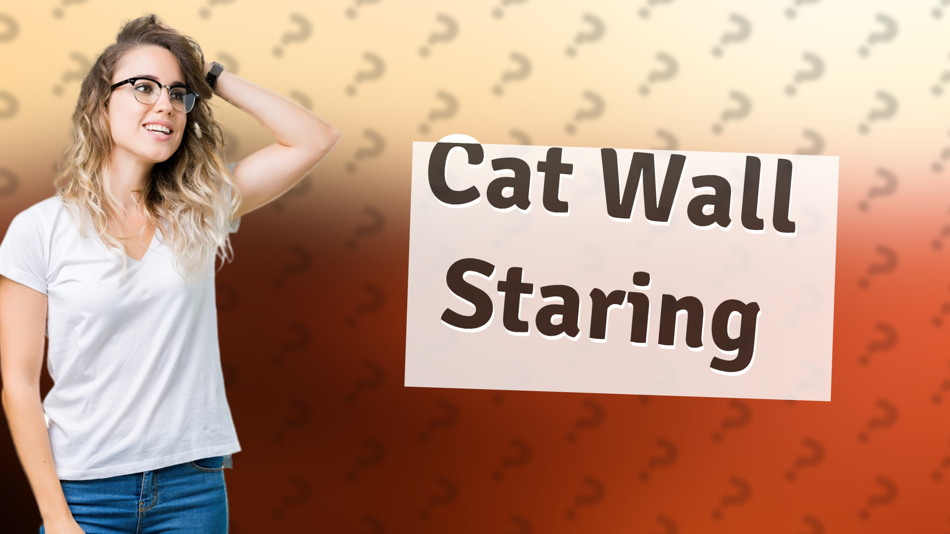 Cat Wall Staring