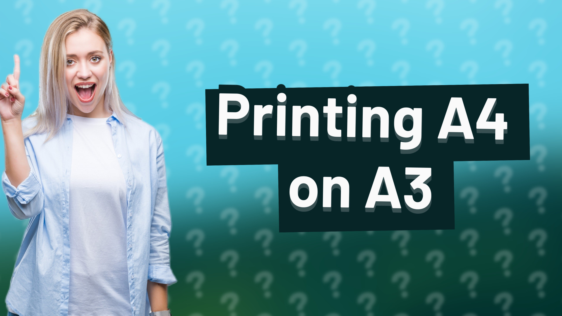 Printing A4 on A3