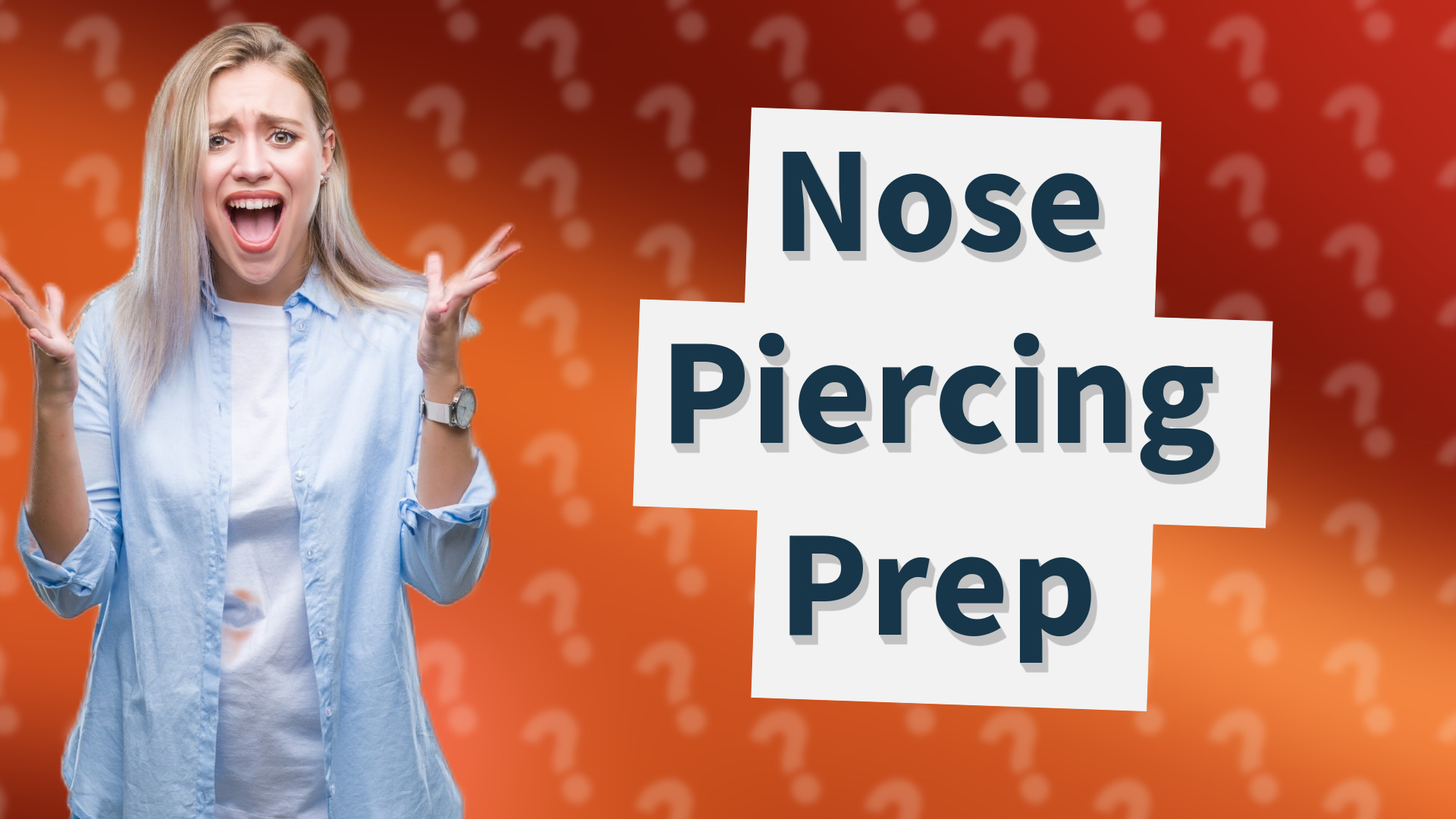 Nose Piercing Prep