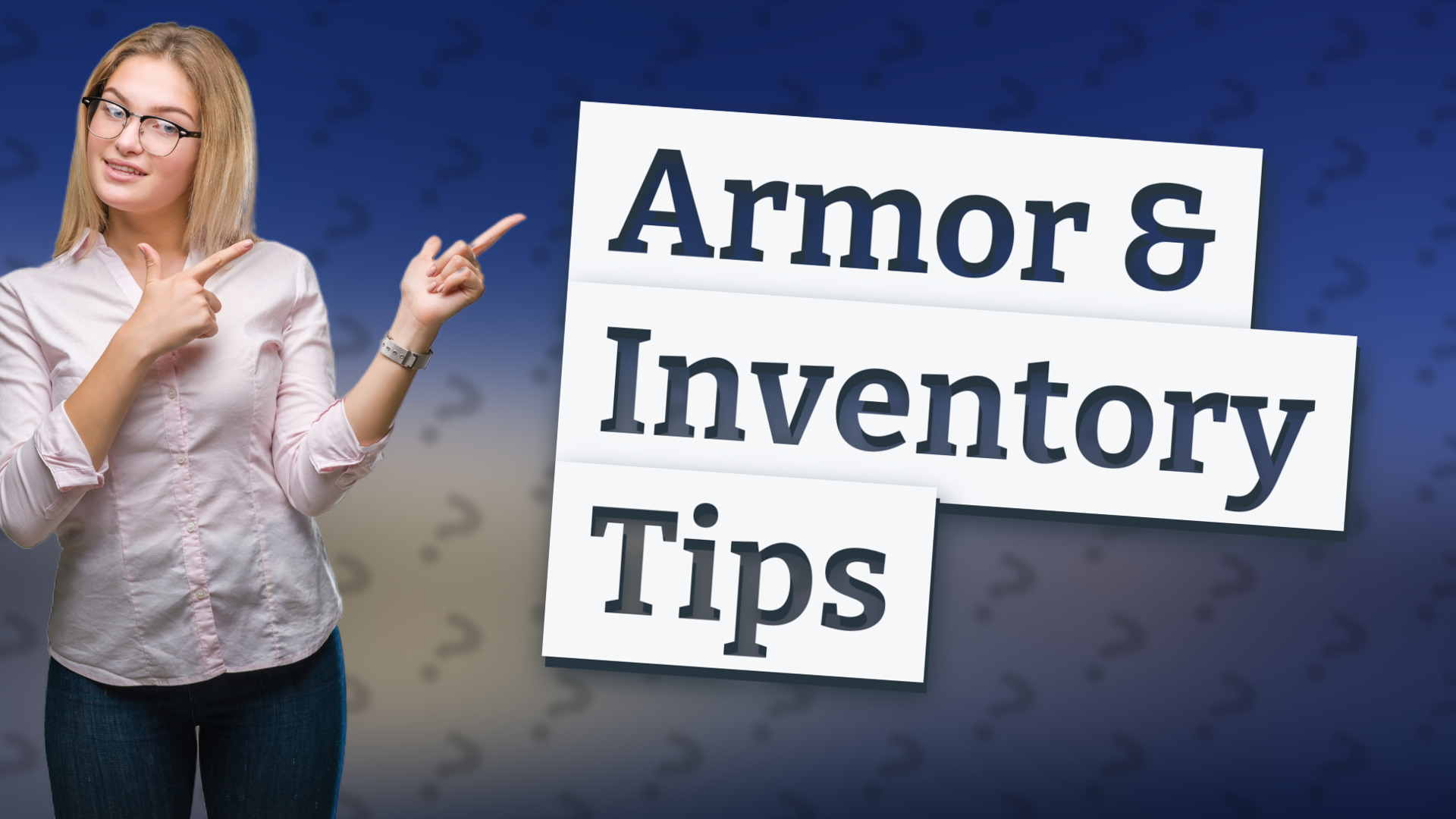 Armor & Inventory Tips