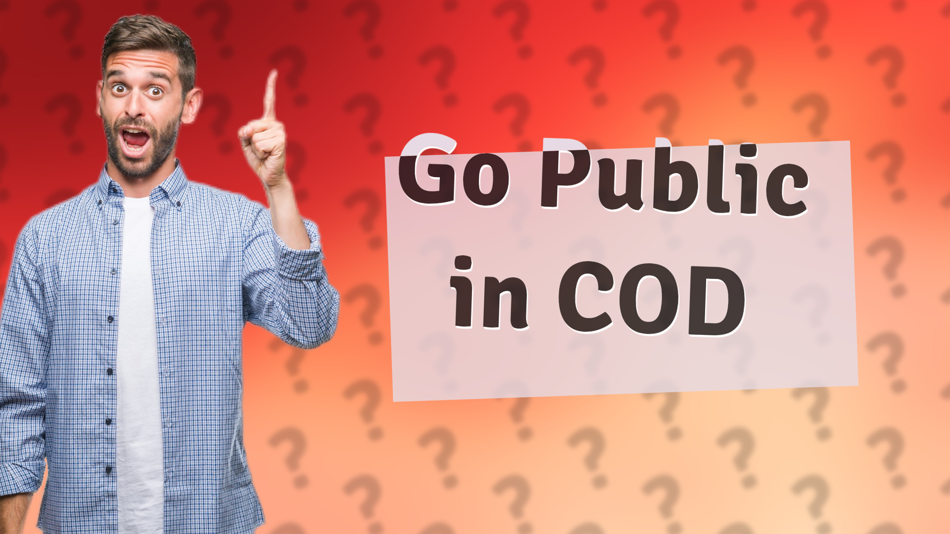 Go Public in COD
