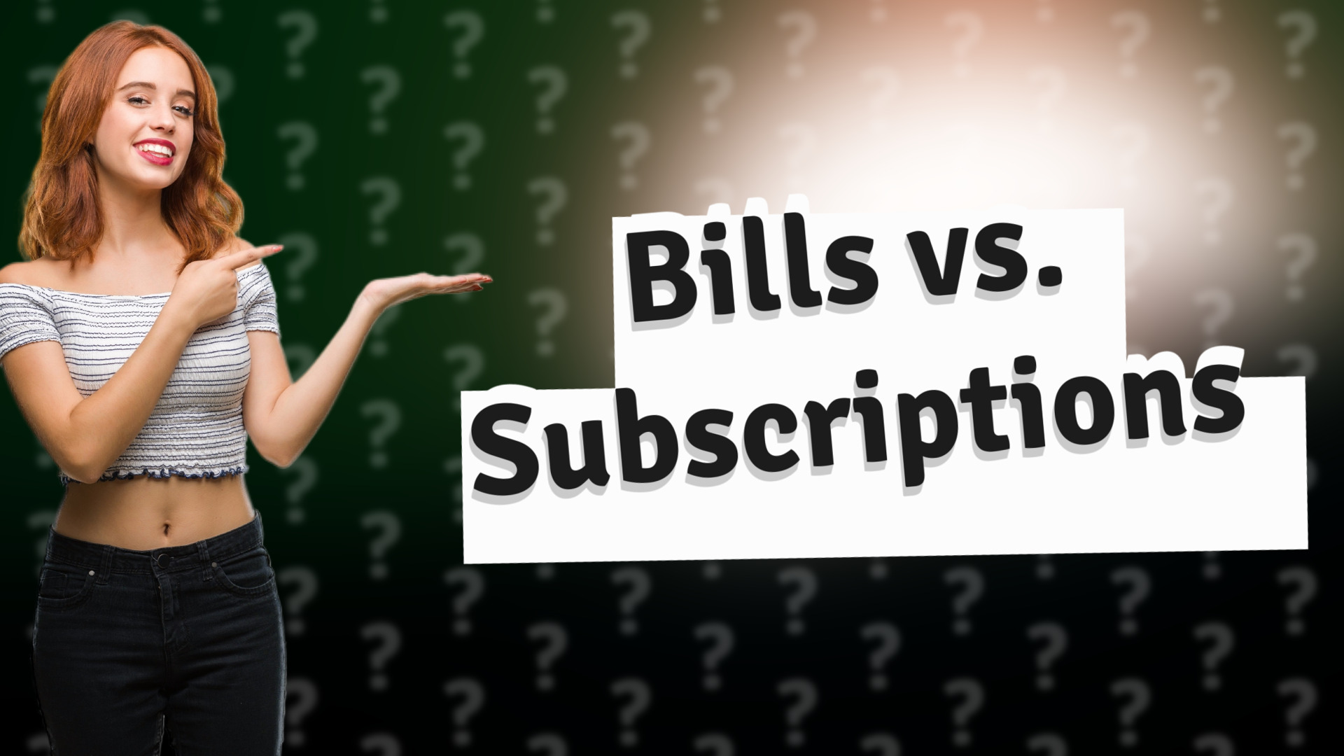 Bills vs. Subscriptions