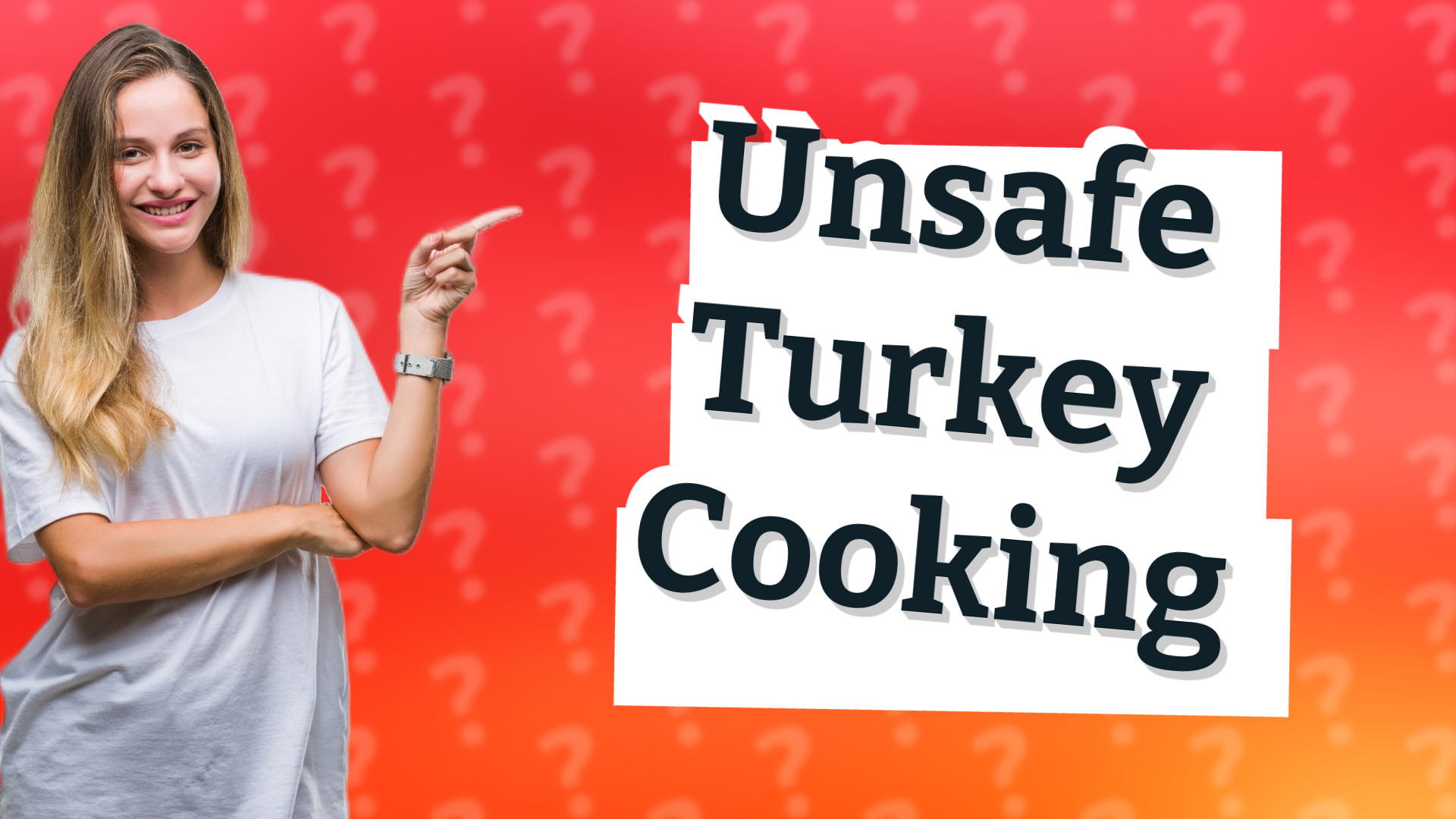 Unsafe Turkey Cooking