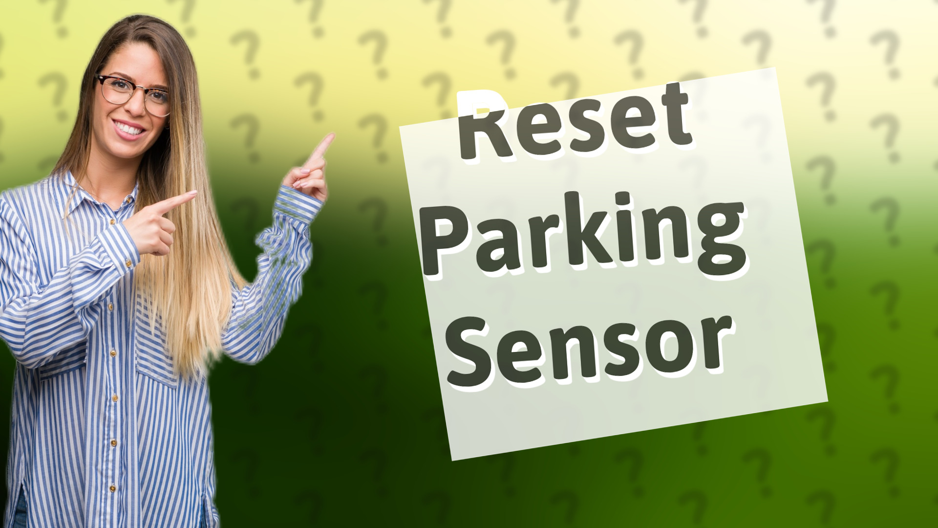 Reset Parking Sensor