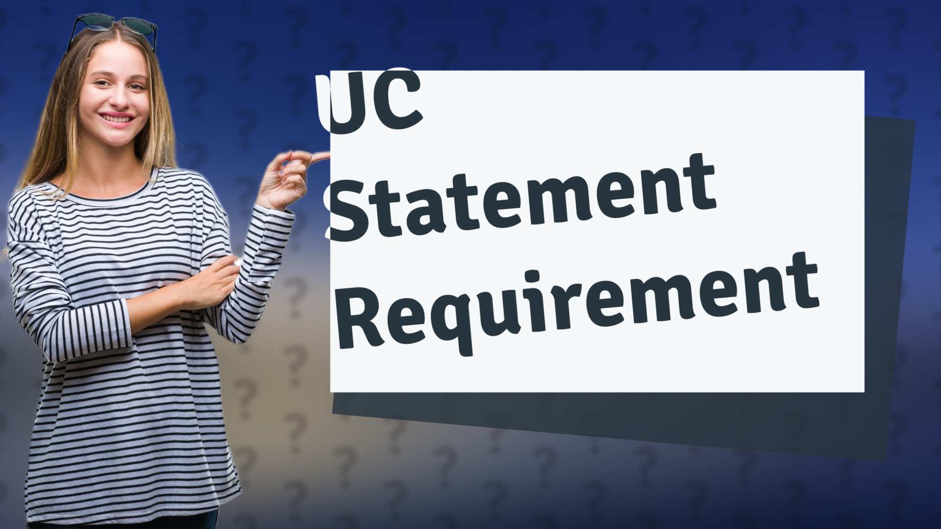 UC Statement Requirement
