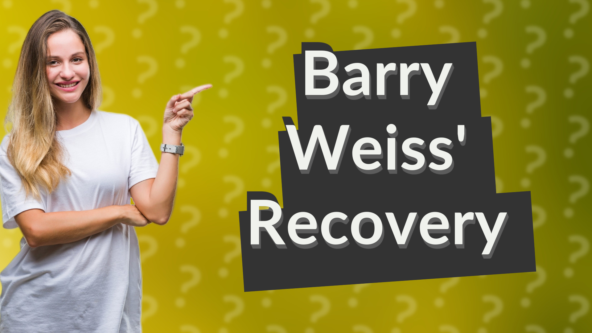Barry Weiss' Recovery