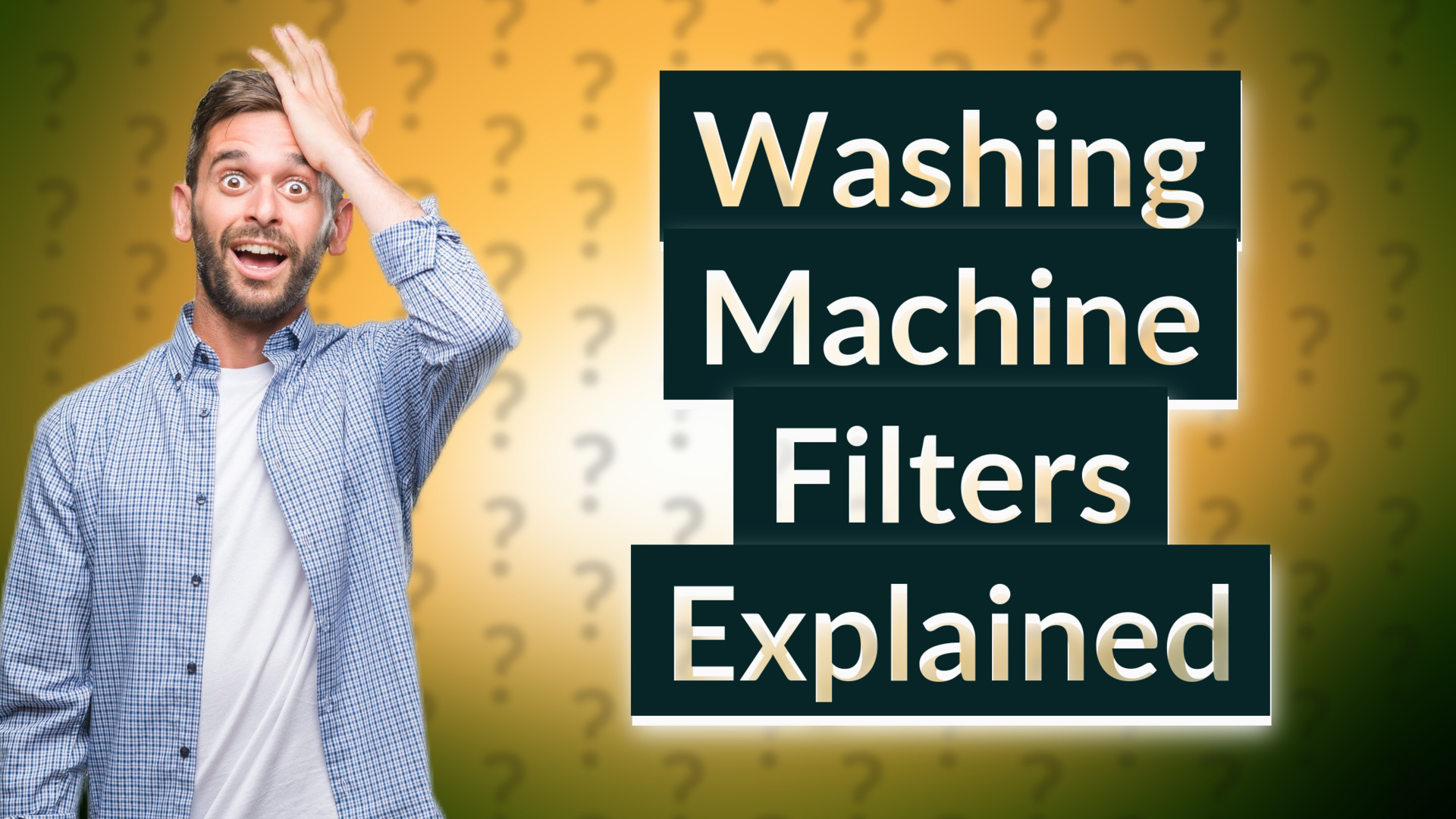 Washing Machine Filters Explained