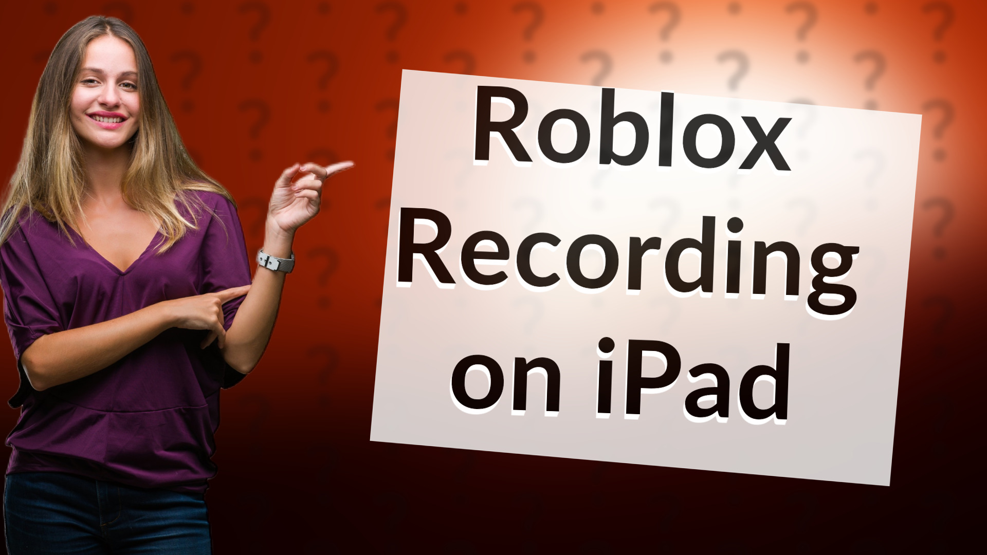 Roblox Recording on iPad