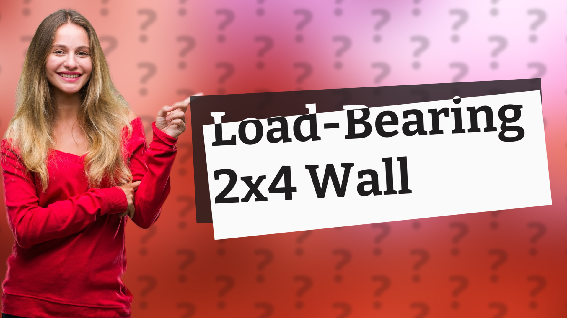 Load-Bearing 2x4 Wall
